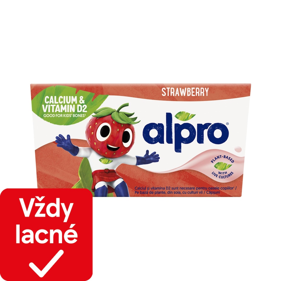obrázok 1 z ALPRO Kids Fermentovaný sójový výrobok - jahoda 4x115g