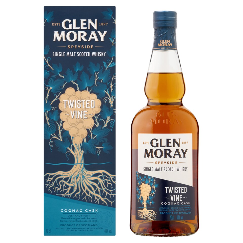Glen Moray Twisted Vine Single Malt Scotch Whisky 70cl