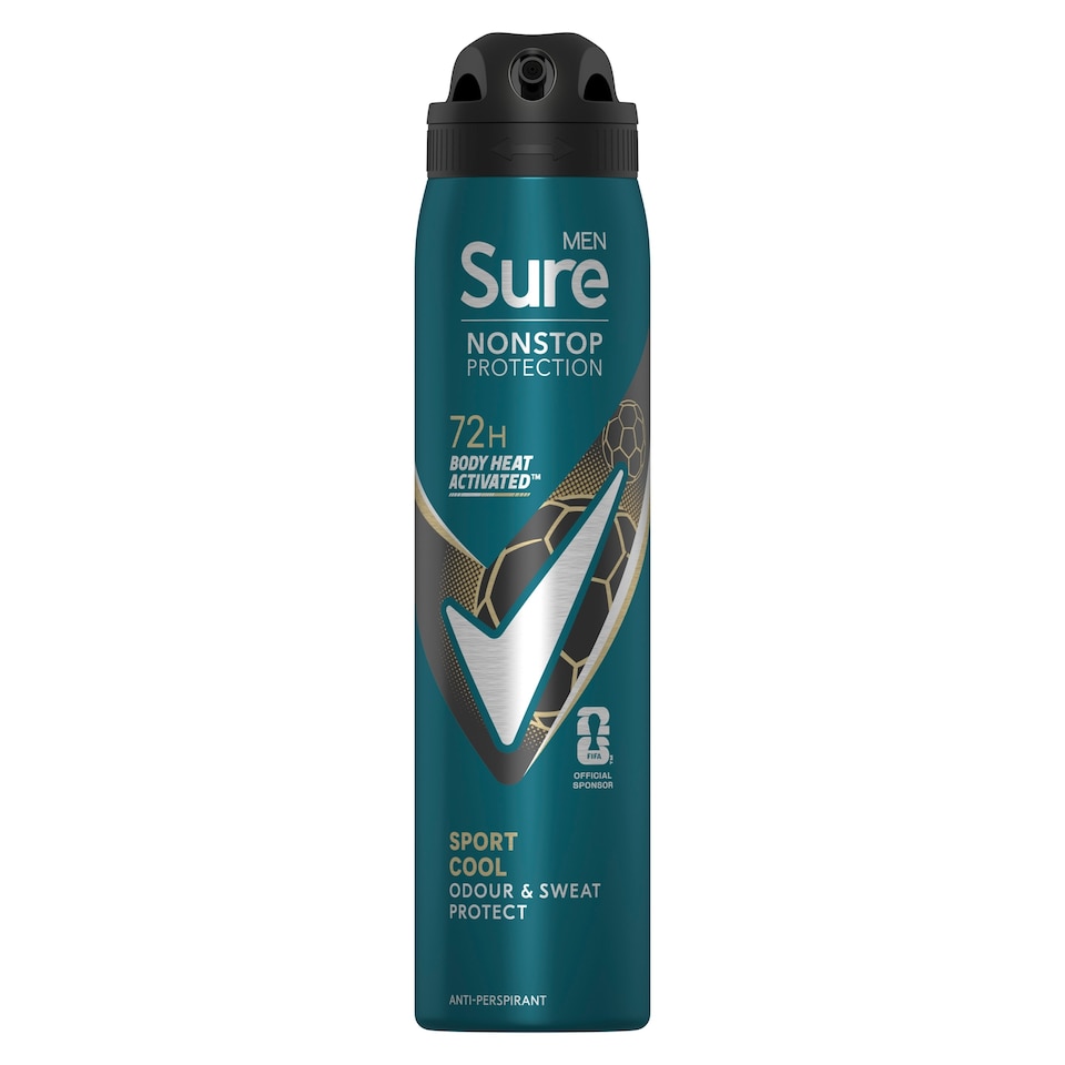 image 1 of Sure Men Sport Cool 72h Antiperspirant Deodorant 250ml