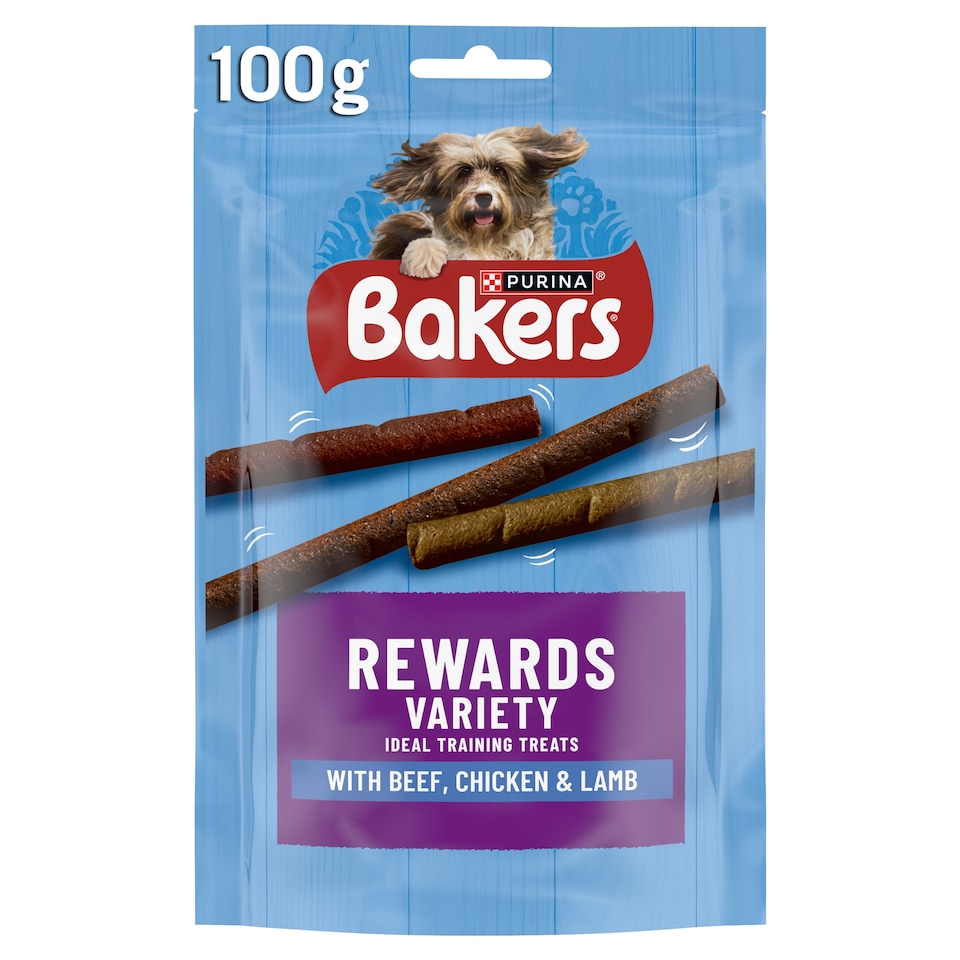 image 1 of BAKERS Rewards Chicken; Beef and Lamb Dog Treats 100g