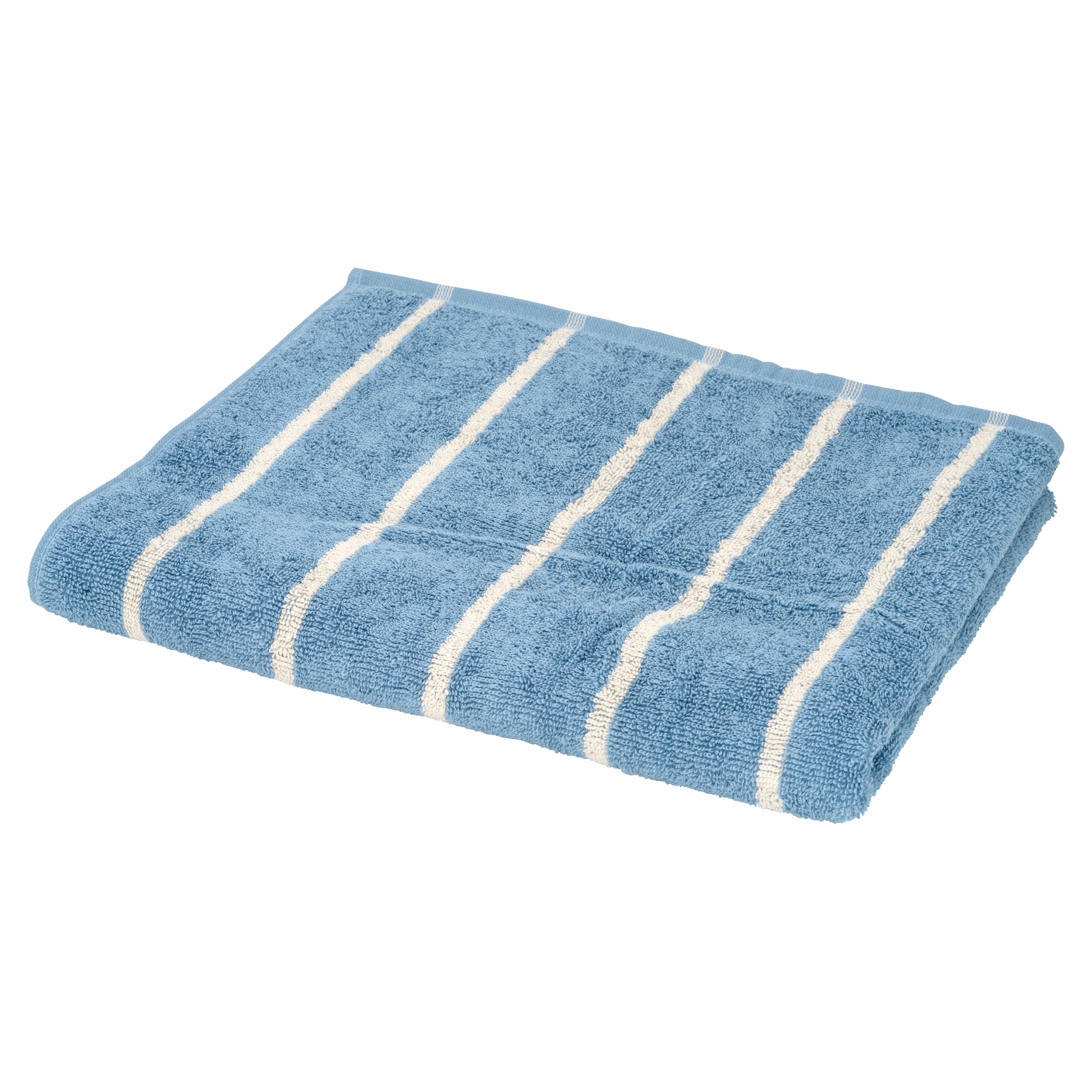 F&F Home Blue Stripe Bath Towel