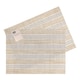 image 1 of F&F Home Stone Blue Stripe Placemat 2 Pack