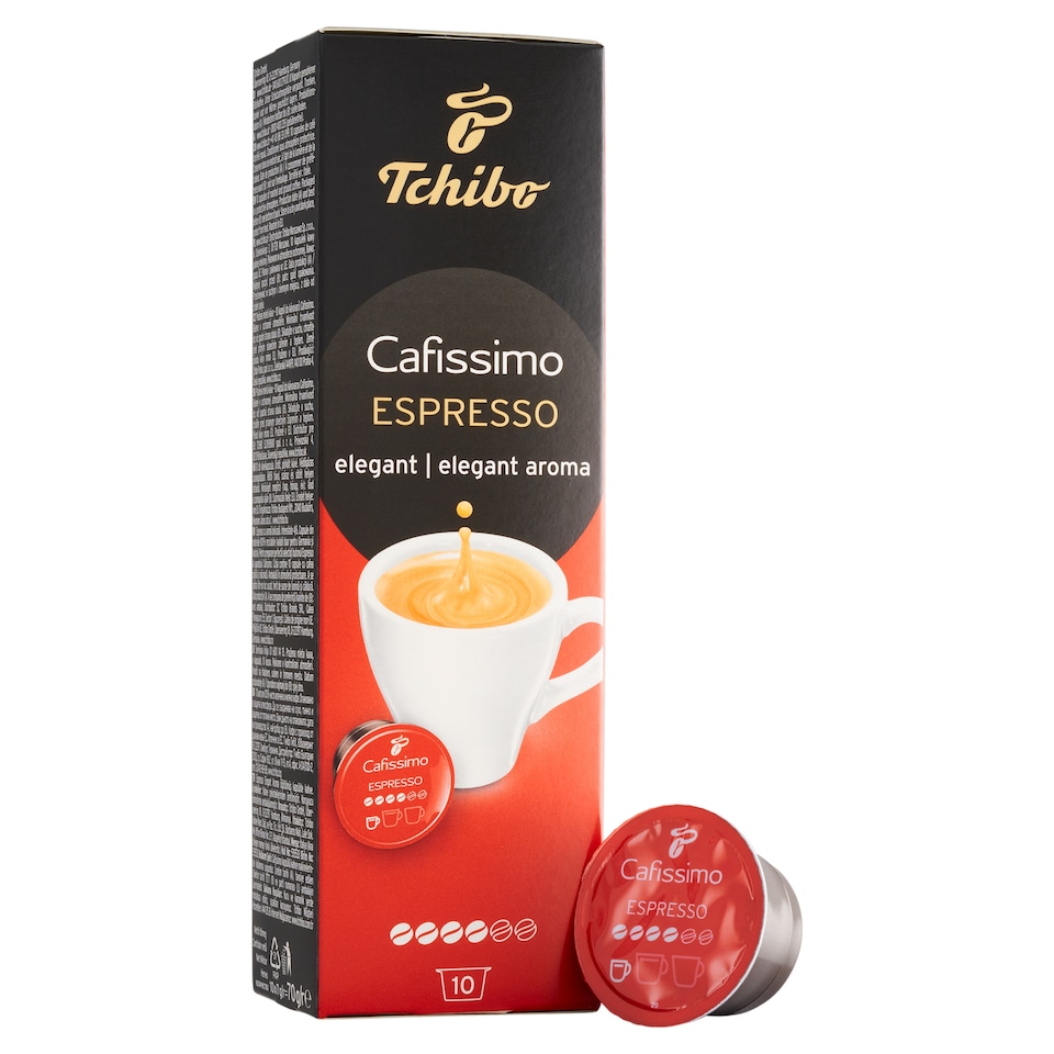 Obrázek 1 pro produkt Tchibo Cafissimo Espresso pražená mletá káva kapsle 10 x 7g (70g)