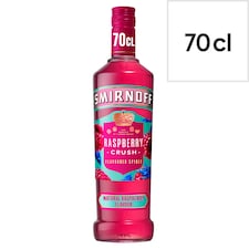 Smirnoff Raspberry Crush Vodka Bottle 35% Vol 70cl