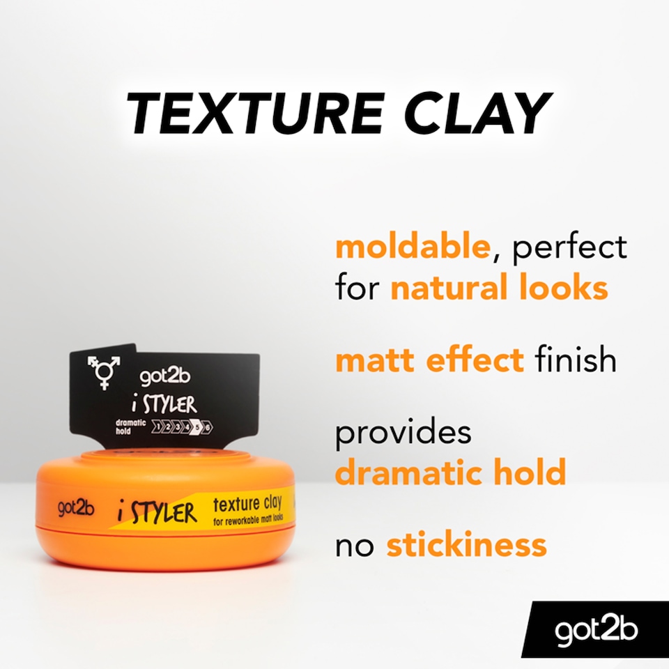 image 1 of got2b i Styler Hair Texture Clay 75 ml