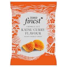 Tesco Finest Crinkle Cut Hand Cooked Crisps - Katsu Curry Flavour 150g