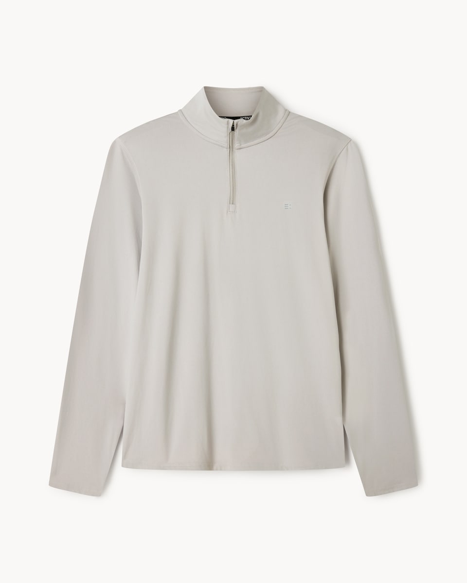 image 1 of F&F Active ULTRAMOVE Half Zip Top in Stone