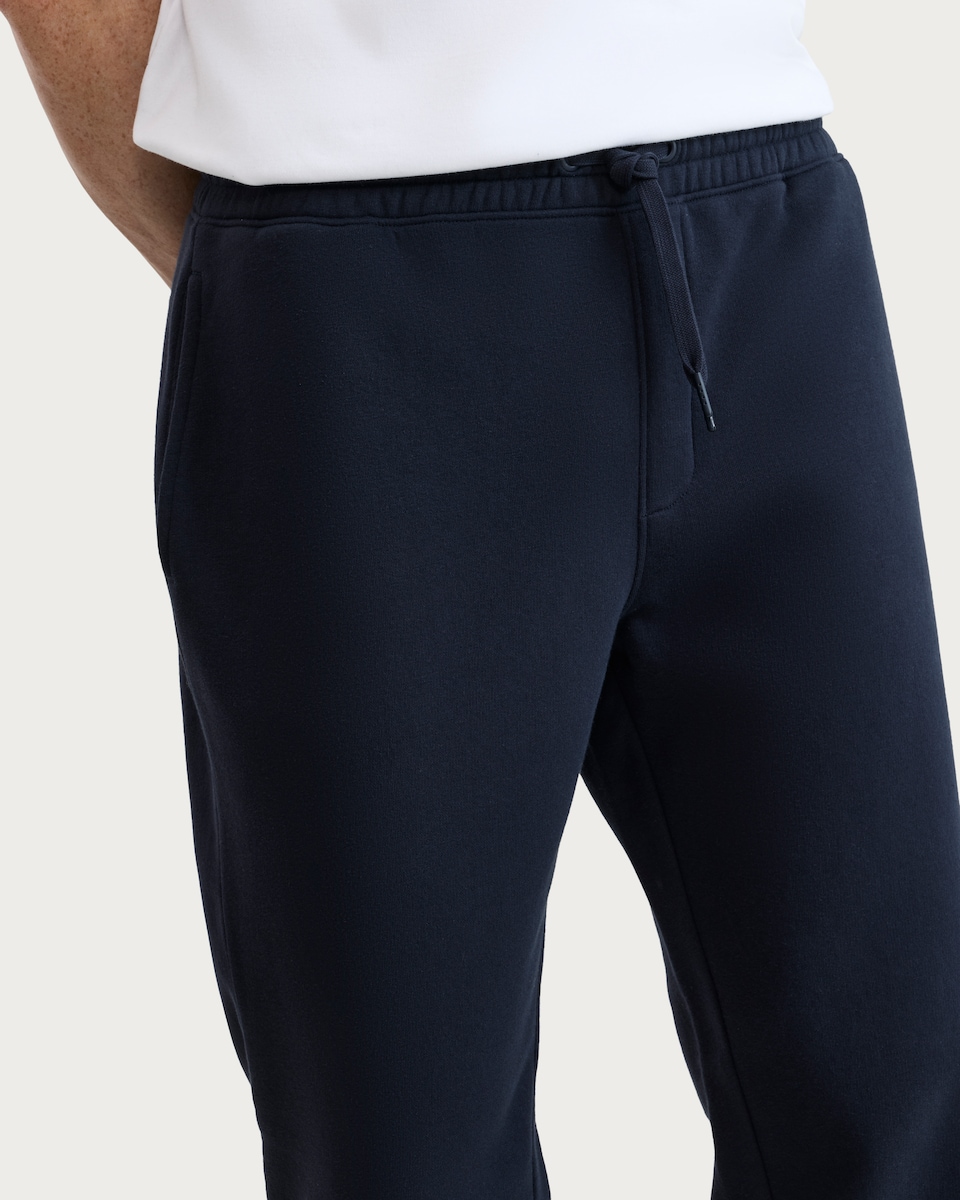 image 1 of F&F Active EVERYHOUR Cotton Rich Drawstring Open Hem Joggers in Navy