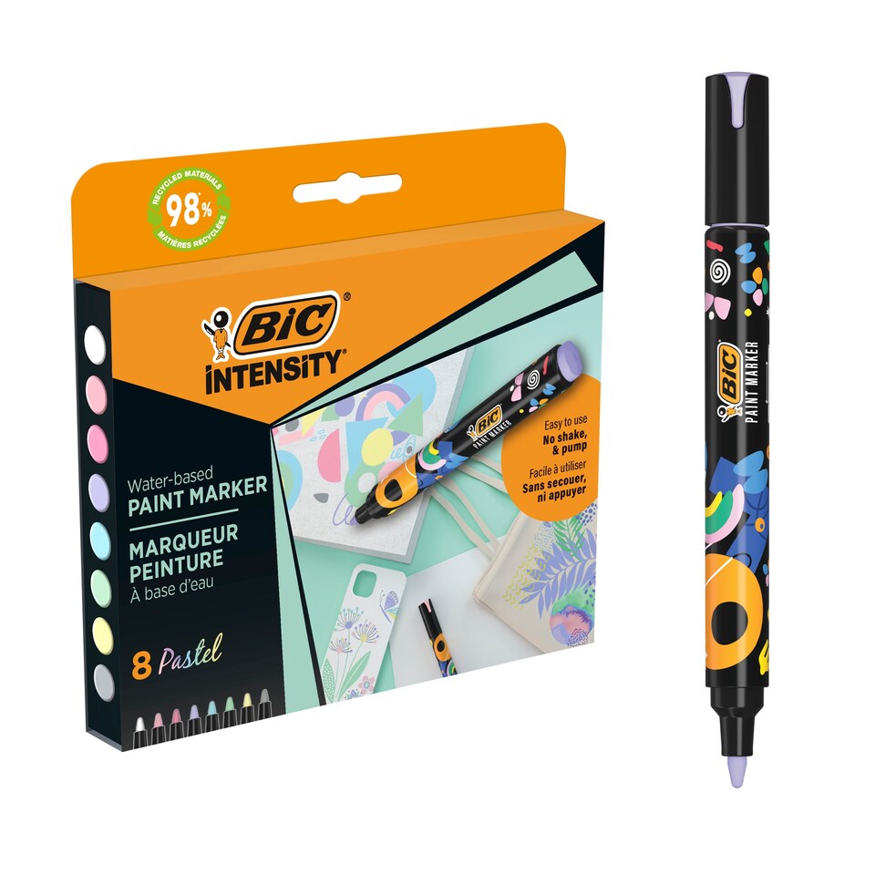 image 1 of Bic Pastel Paint Markers 8 pack