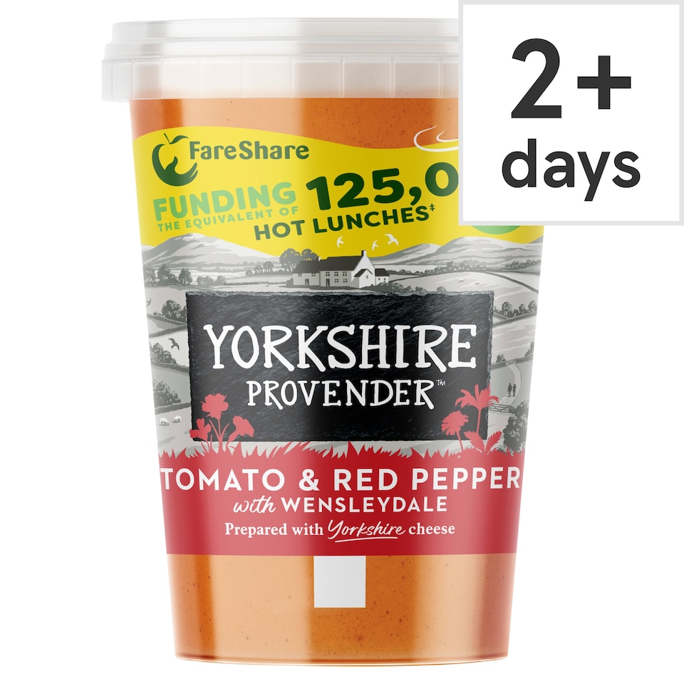 Yorkshire Provender Tomato & Red Pepper Soup & Wensleydale 560G