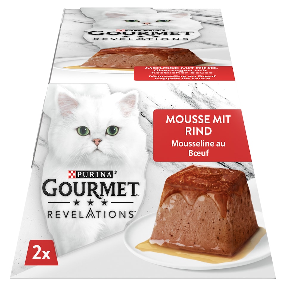 image 1 of Purina Gourmet Revelations Paté Wet Cat Food with Beef and Sauce 2 x 57 g (114 g)