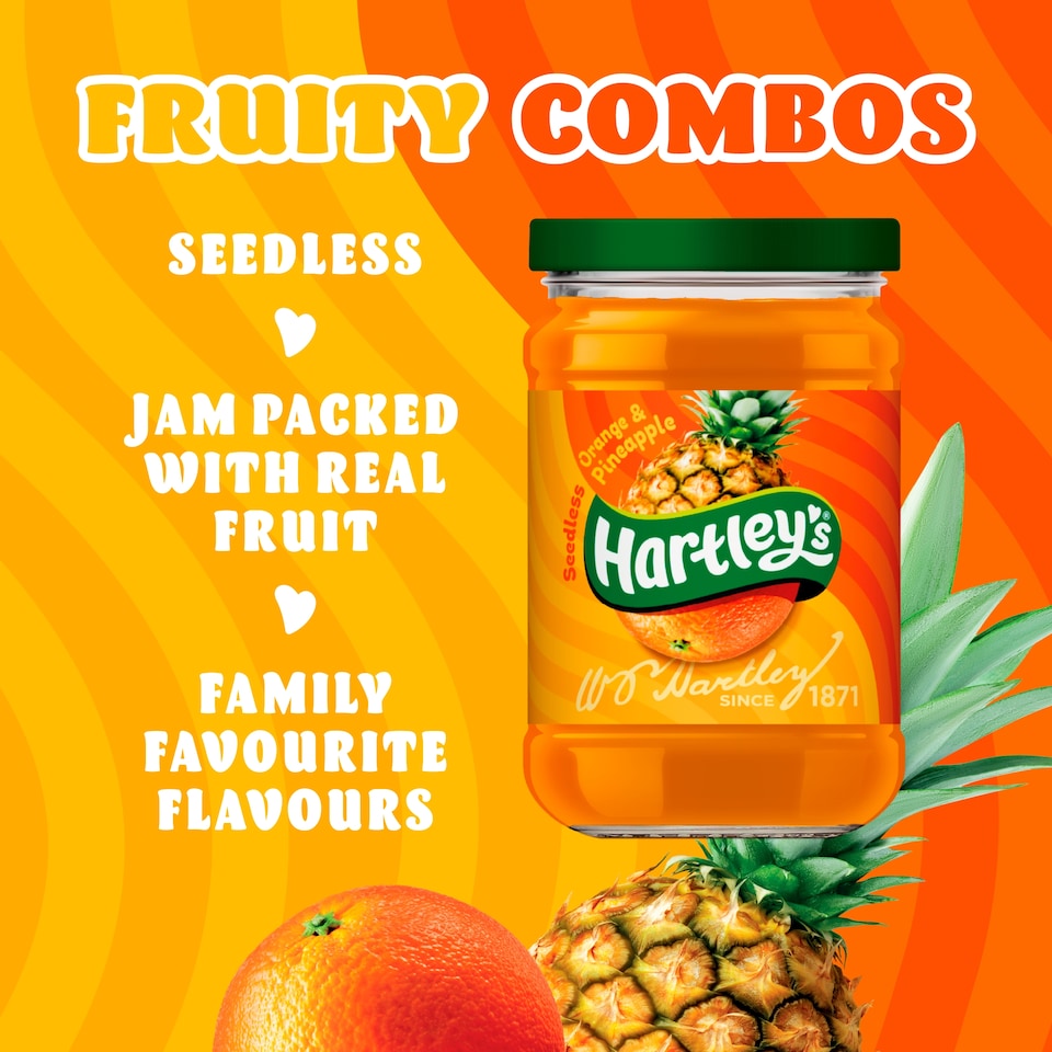 image 1 of Hartley's Seedless Pineapple & Orange Jam 300g