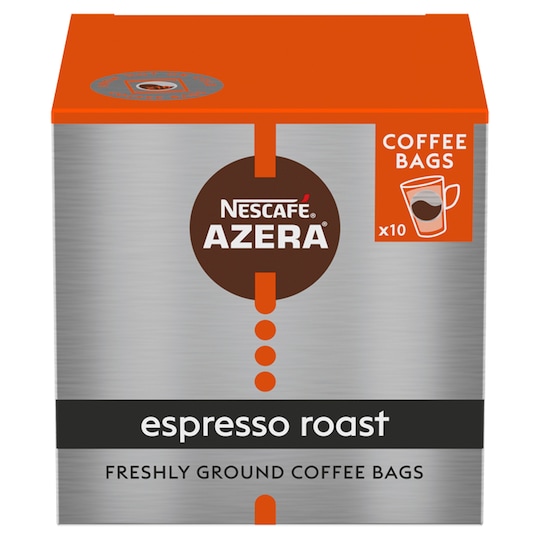 Nescafe Azera Espresso Roast Coffee Bags 10S 80G Tesco Groceries