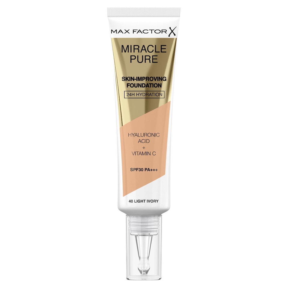 image 1 of Max Factor Miracle Pure Foundation Light Ivory 30Ml