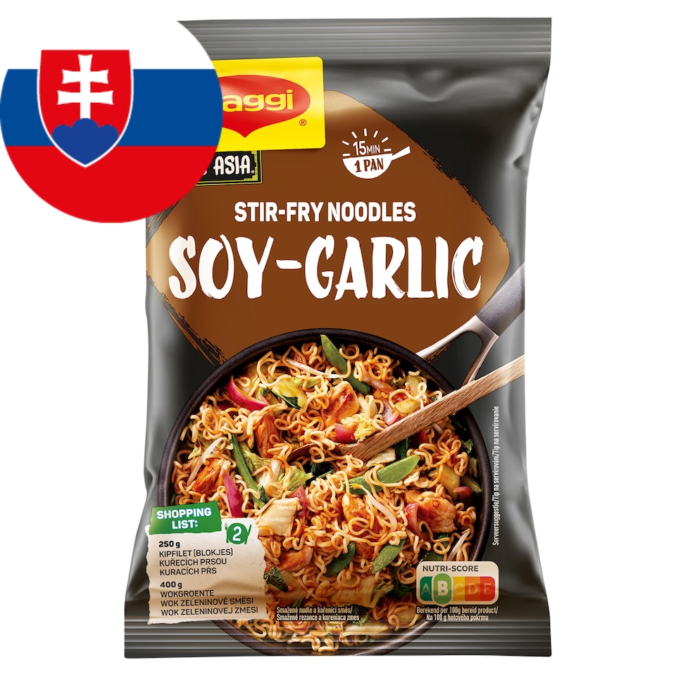 MAGGI Stir-Fry Noodles Chicken with Garlic and Soy Sauce 185 g