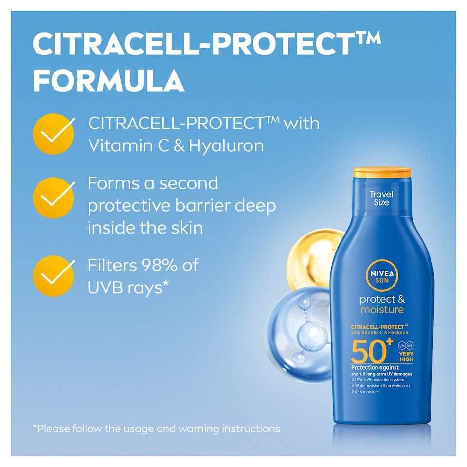 image 1 of Nivea Sun Lotion Travel Size Spf50+ 100Ml
