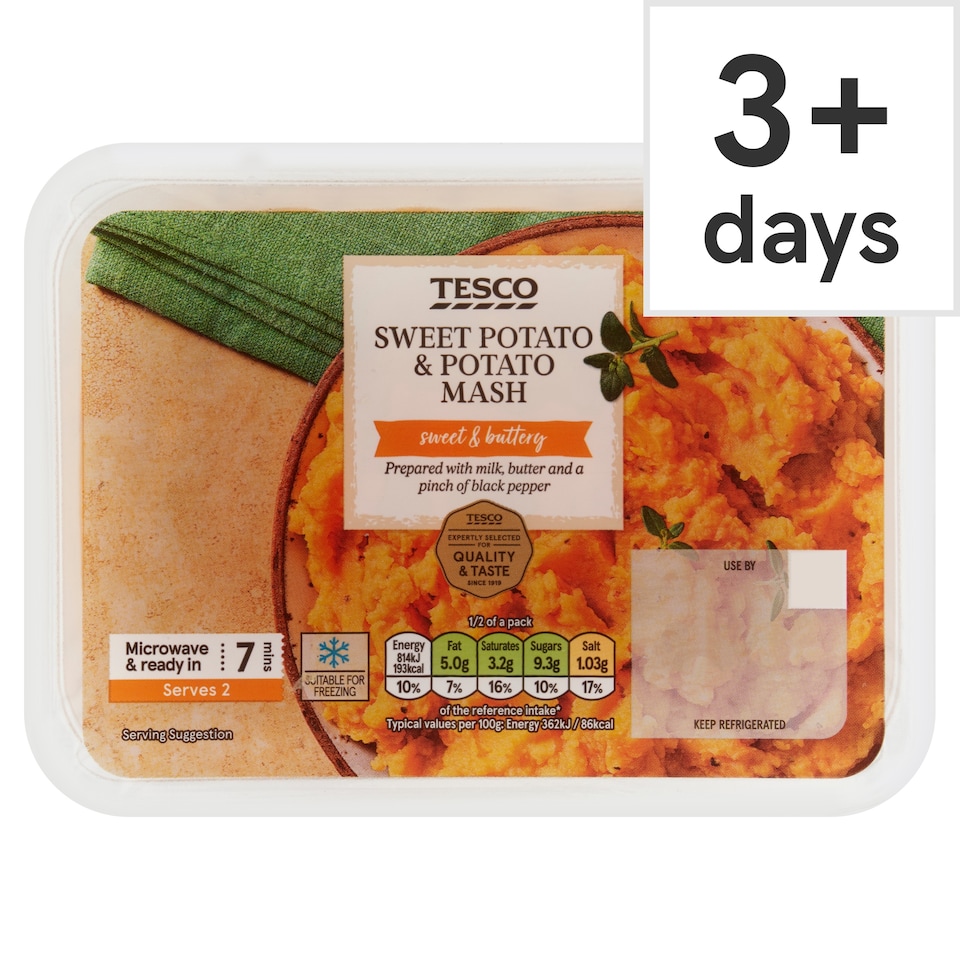 Tesco Sweet Potato & Potato Mash 450g