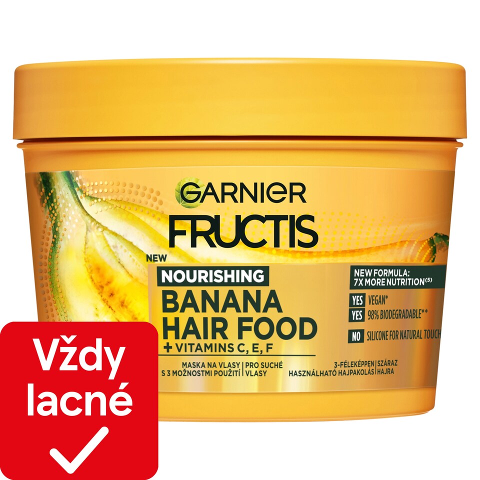 Fructis Hair Food Banana nourishing mask for dry hair, 400 ml