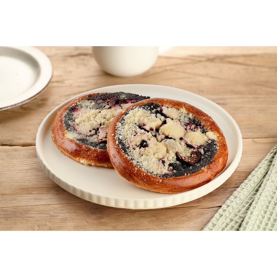 image 1 of Tesco Festive Cake with Poppy Seed Filling and Plums 310g