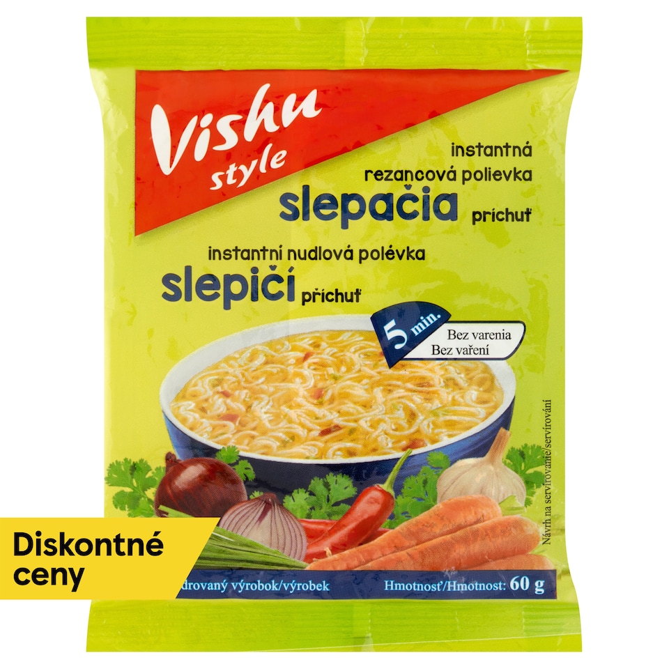 obrázok 1 z Vishu Style Instantná rezancová polievka slepačia príchuť 60 g