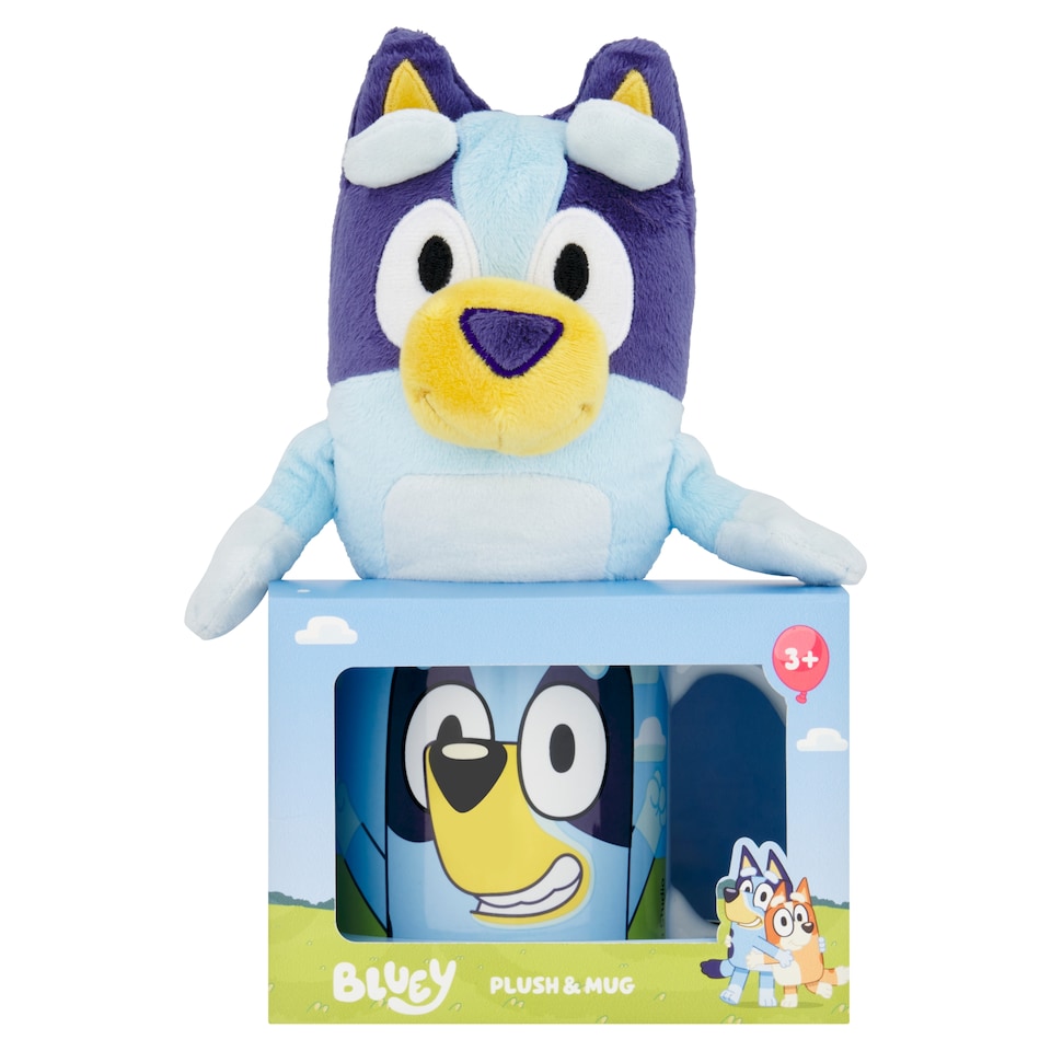 Bluey Plush & Mug Christmas Gift Set