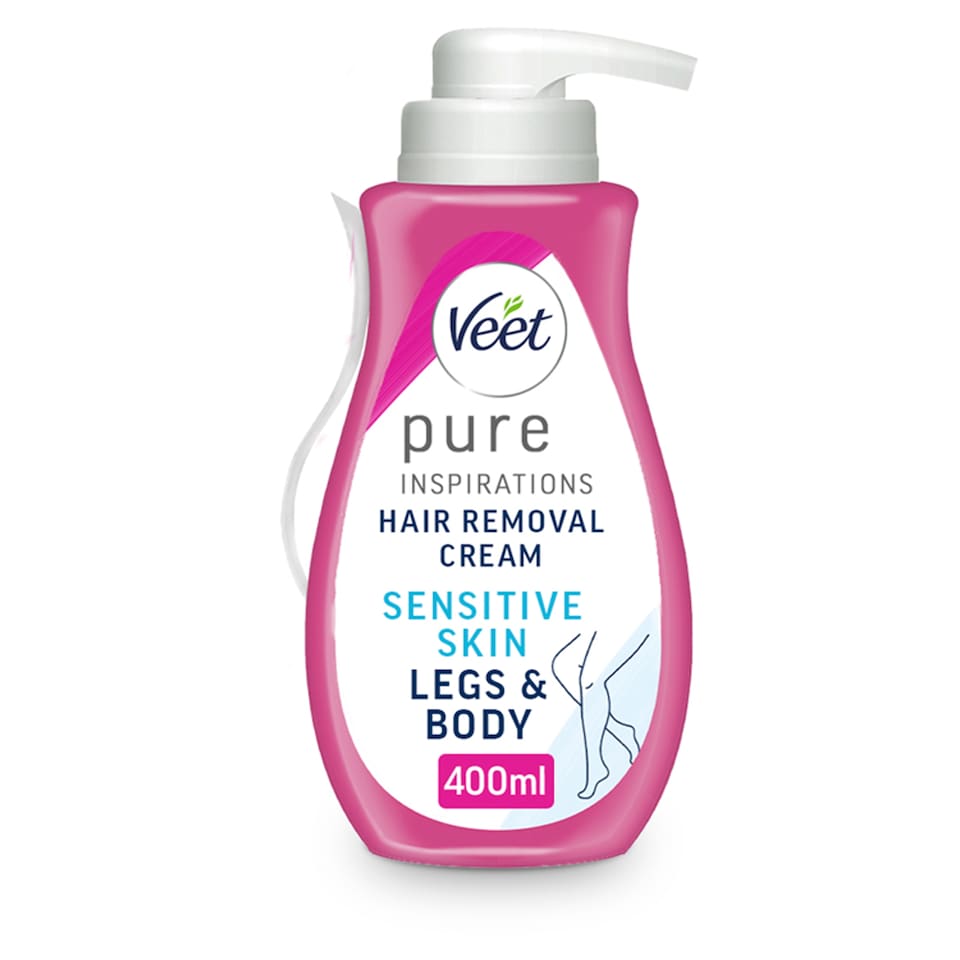 image 1 of Veet Pure Hair Removal Cream Legs & Body Sensitive 400ml