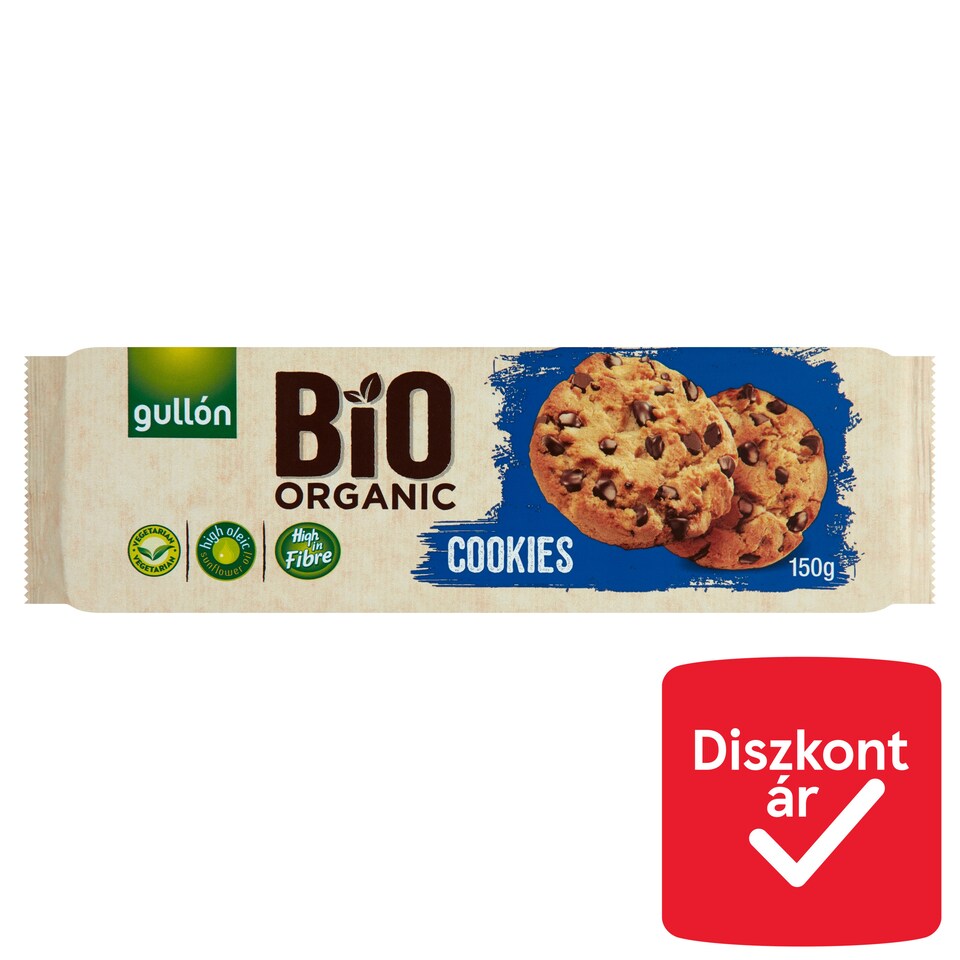 image 1 of Gullón Organic Cookie with Chocolate Chips 150 g