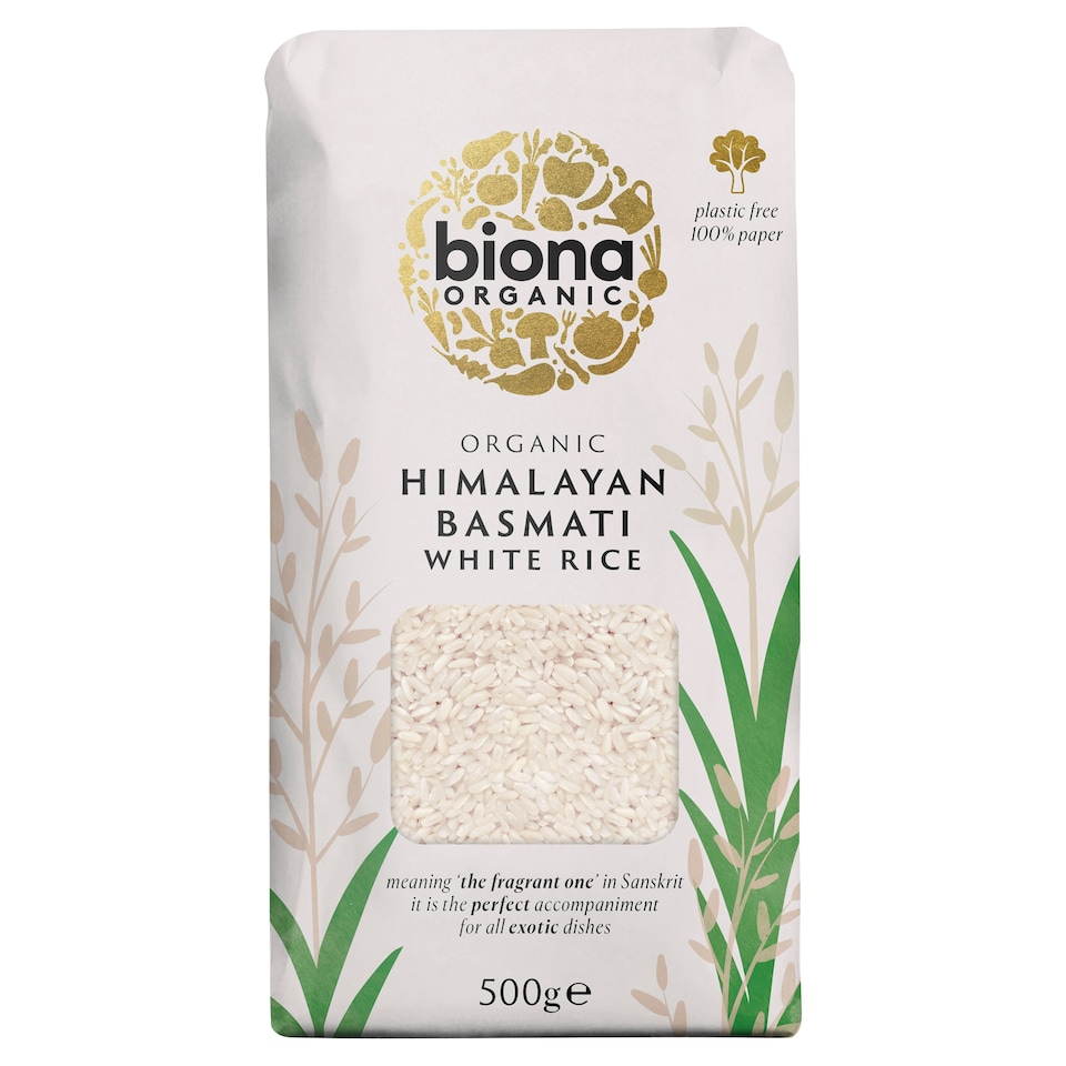 Biona Organic Himalayan Basmati White Rice 500g