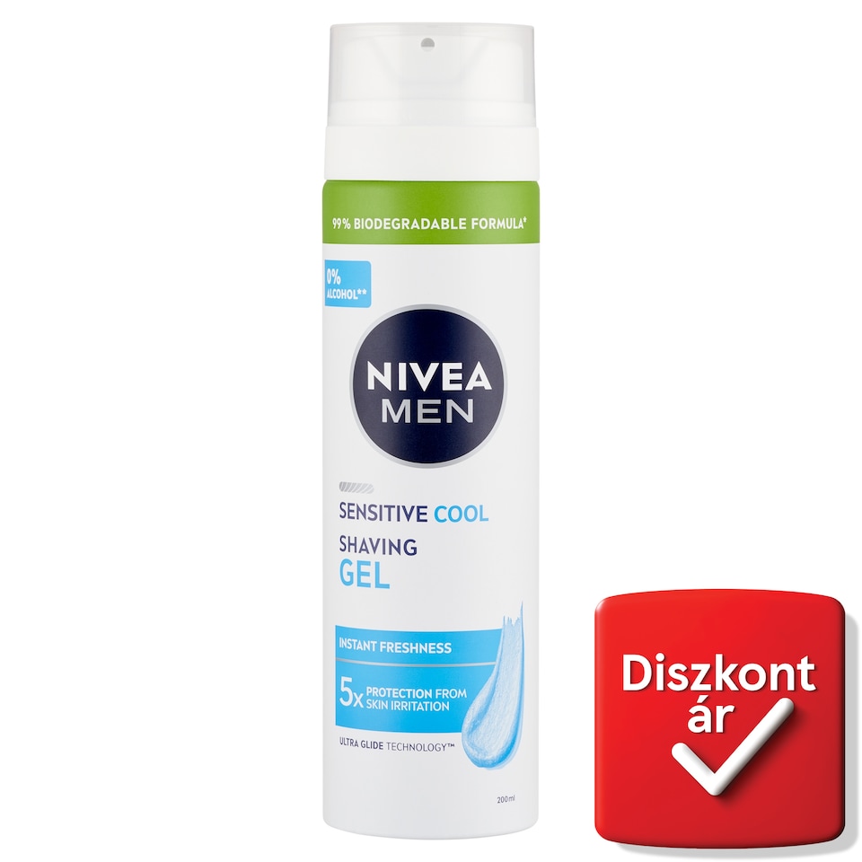 NIVEA MEN Sensitive Cool borotvagél 200 ml   1. kép
