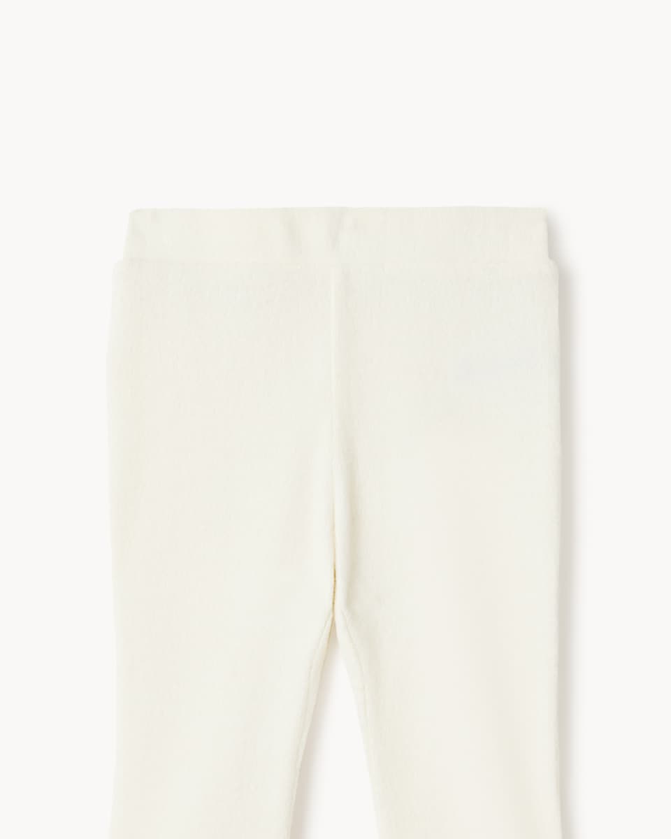 image 1 of F&F Girls Bow Top and Leggings Set in Cream