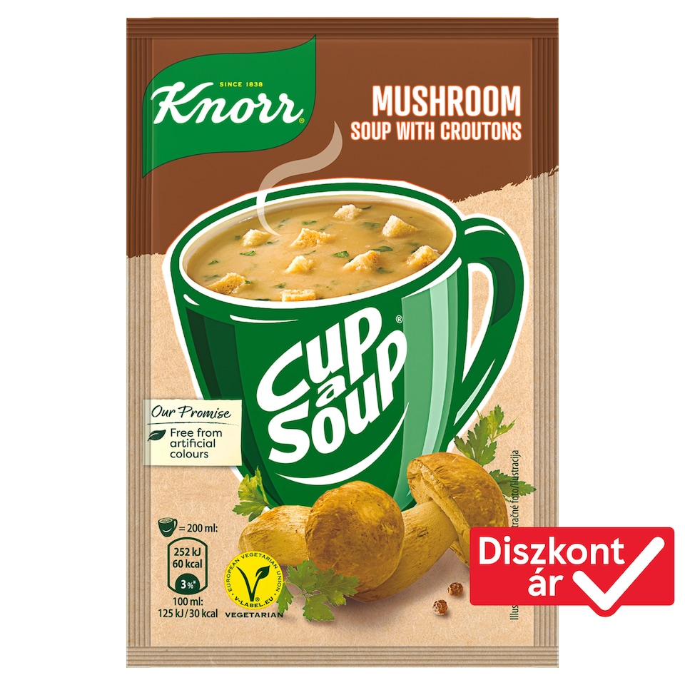 Knorr Cup a Soup Instant Mushroom Soup with Croutons 15 g