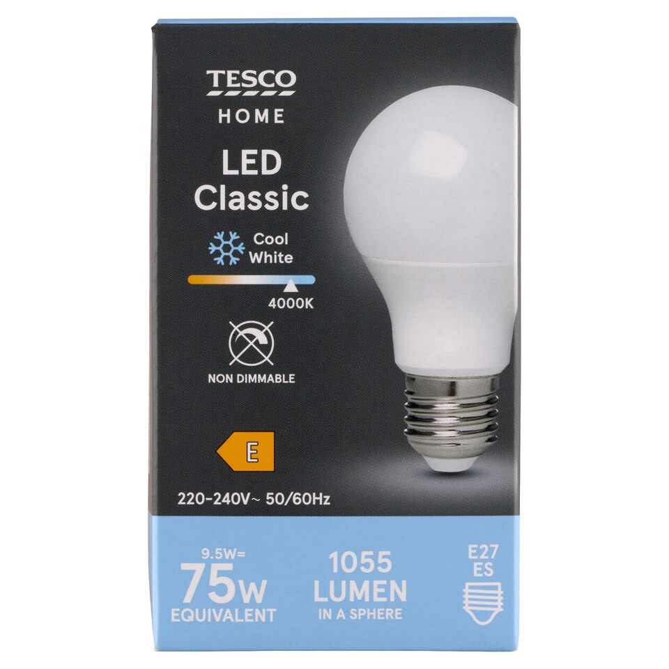 Tesco Home E27 1055 lm 75 W 4000K LED klasszik izzó  1. kép
