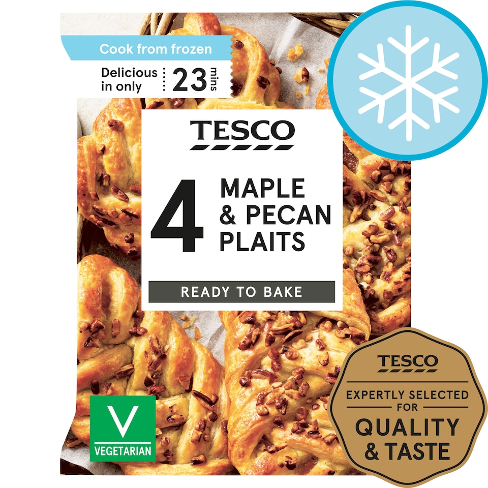 Tesco 4 Maple & Pecan Plaits 350G