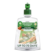 Air Wick Air Freshener Active Fresh Refill Sandalwood & Snowflakes 228ml