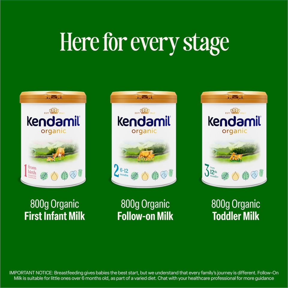image 1 of Kendamil Organic First Infant Milk 1 From Birth 800g
