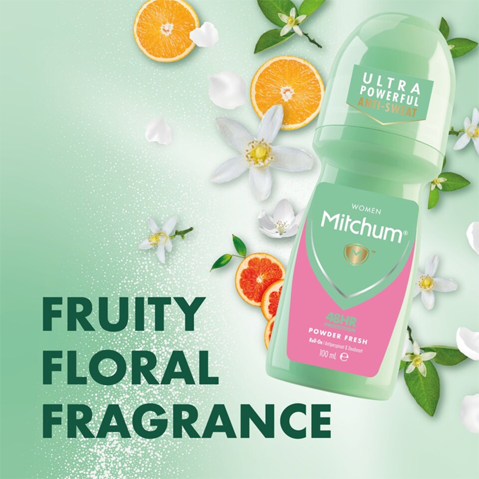 image 1 of Mitchum Powder Fresh Roll On100ml