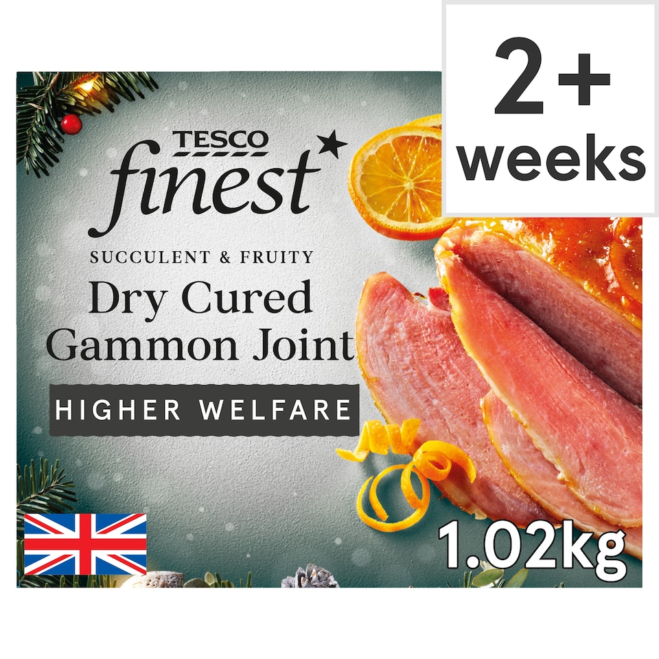 49. Tesco Finest Dry Cured Gammon Joint with a Spiced Orange Glaze 1kg (Serves 4)