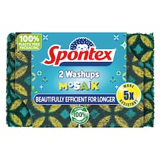 Spontex Washups Mosaik Scourer 2 Pack