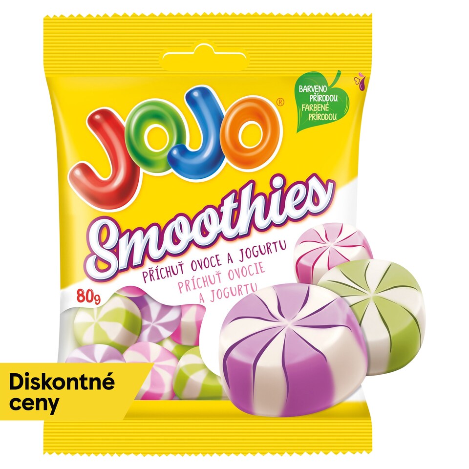 JOJO Smoothies Jelly Candies with Yogurt-Fruit Flavors 80 g