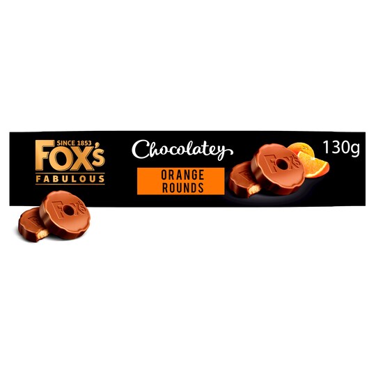 Fox's Biscuits Chocolatey Orange Rounds 130G Tesco Groceries