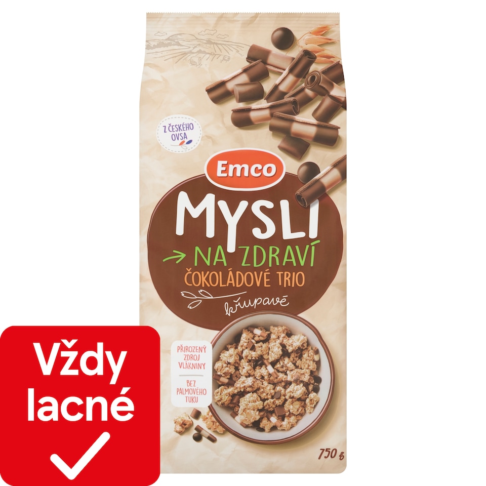 Emco Mysli Crunchy Chocolate Trio 750 g