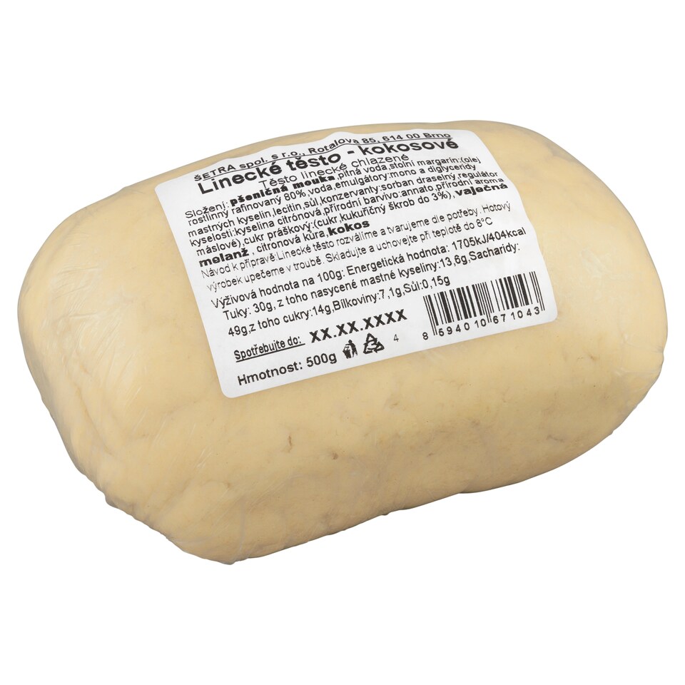 Obrázek 1 pro produkt Šetra Linecké těsto kokosové 500g