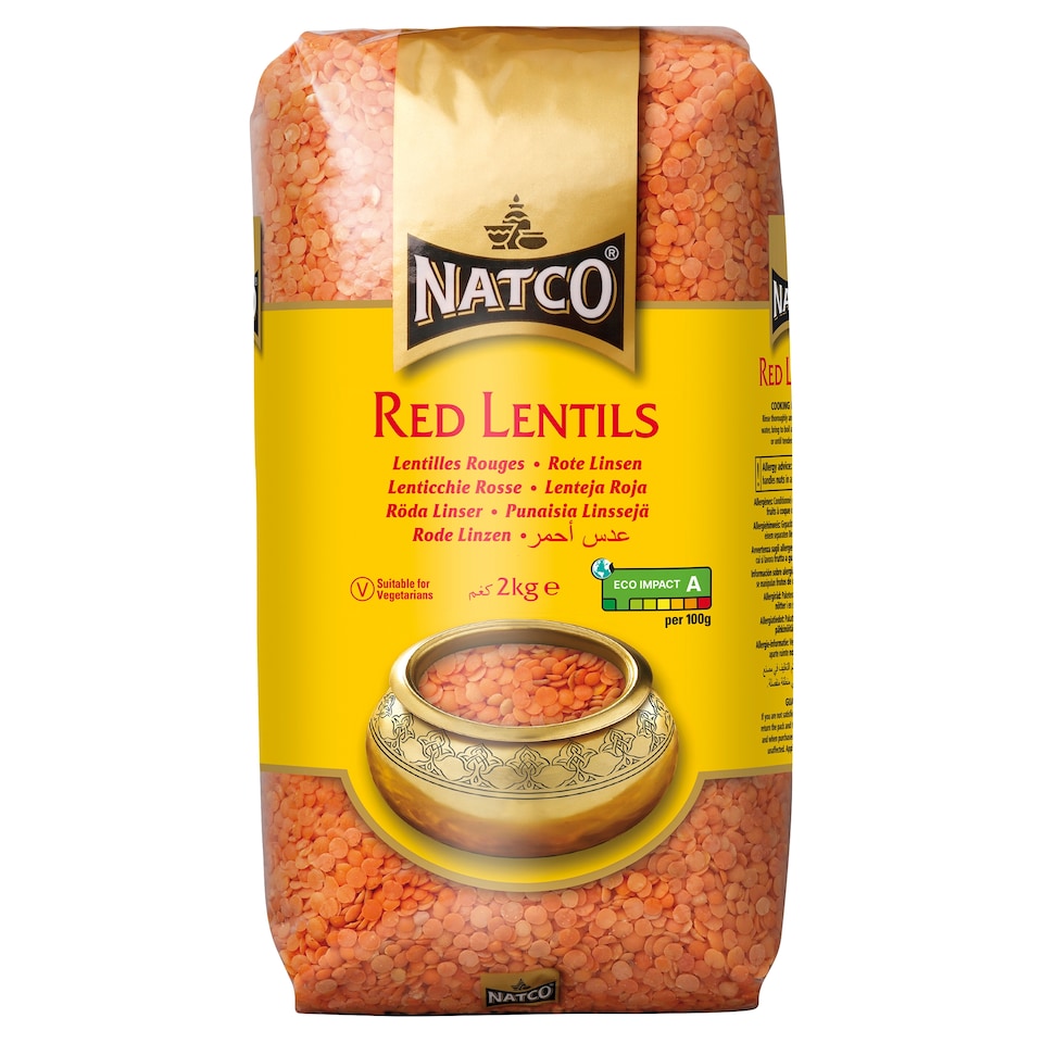 Natco Red Lentils 2Kg