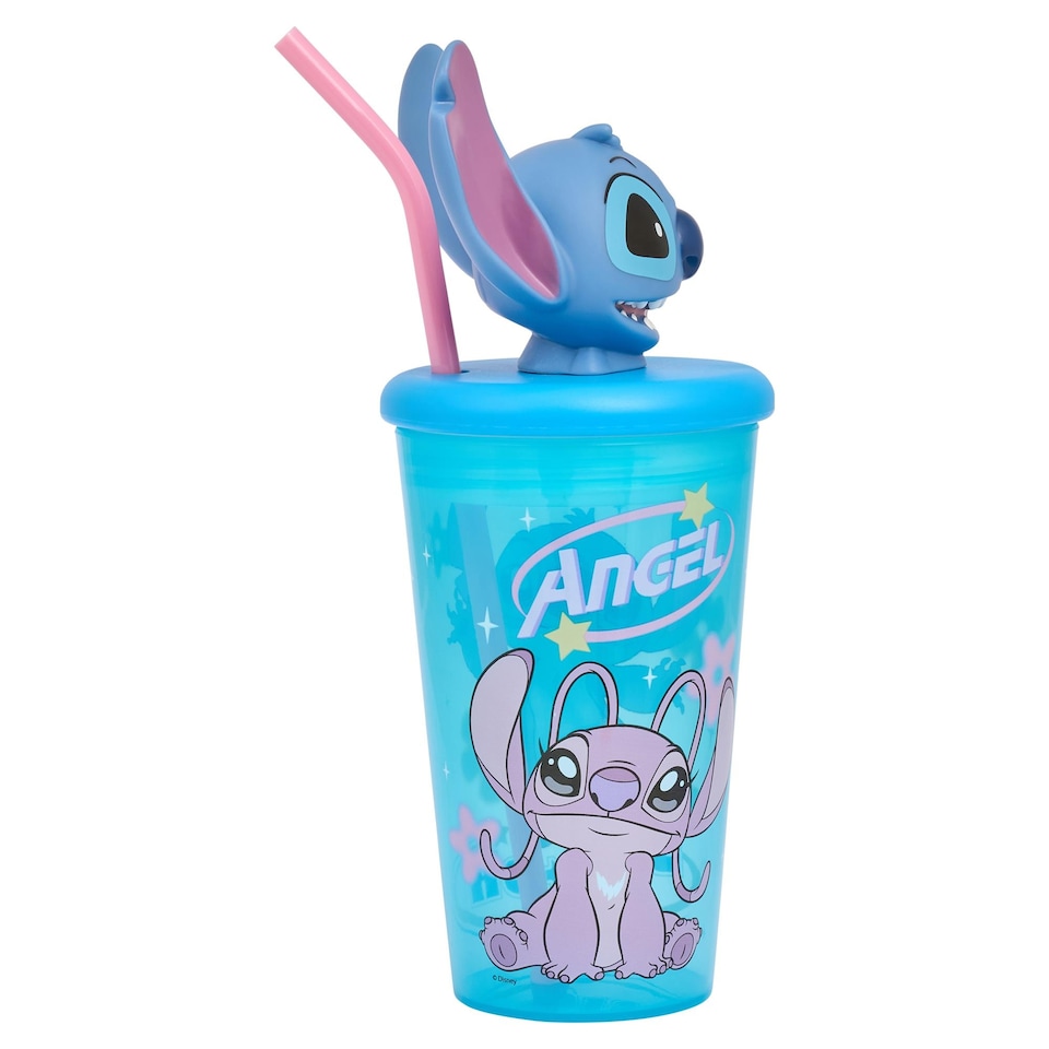 image 1 of Stitch 3D Head Water Bottle Tumbler