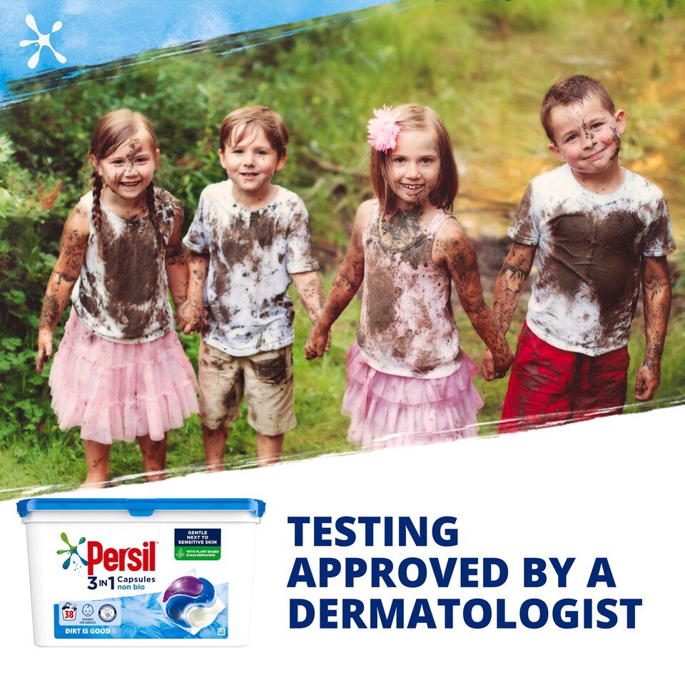 image 1 of Persil 3 In 1 Non Biological Capsules 38 Capsules 1026G