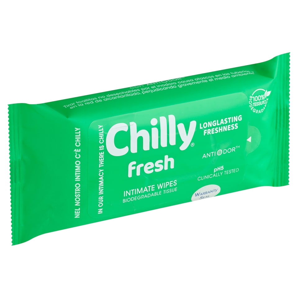 image 1 of Chilly Fresh Intimate Wipes 12 pcs