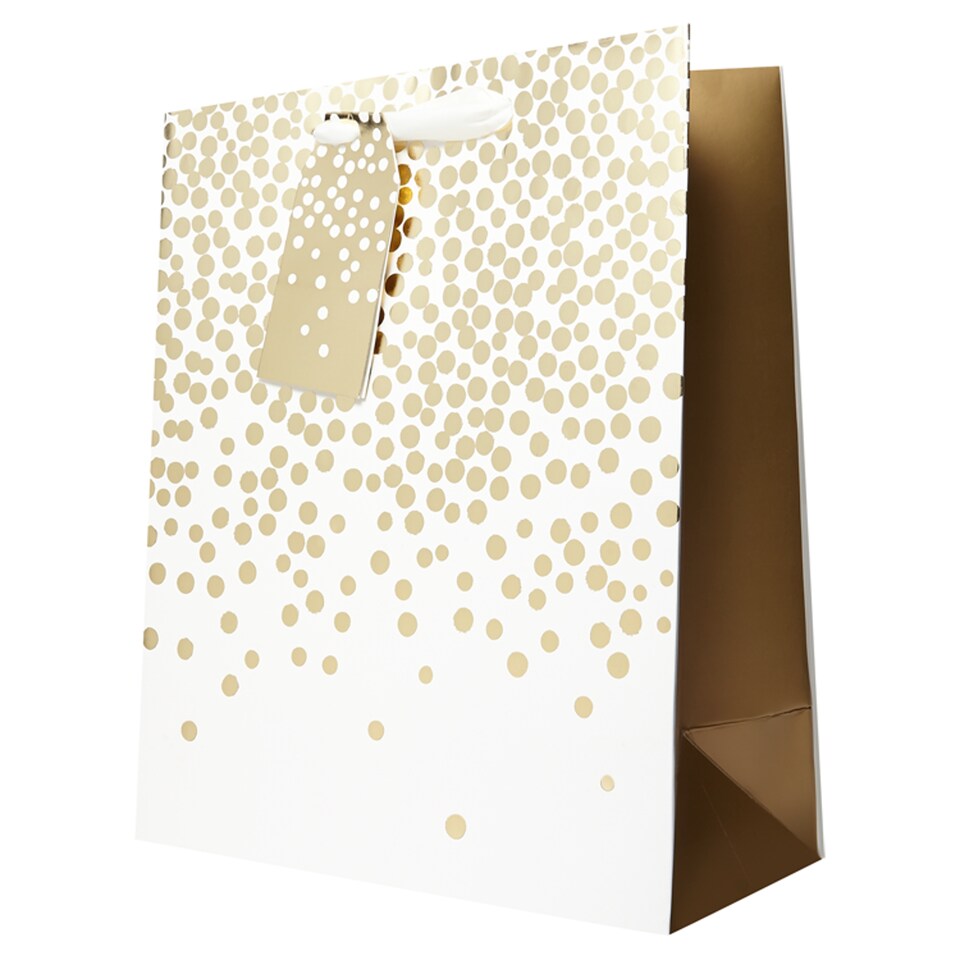 Tesco Ivory Gold Spot Bag Large