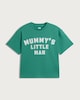 image 4 of F&F Boys Pure Cotton Mummy's Little Man T-Shirt in Green