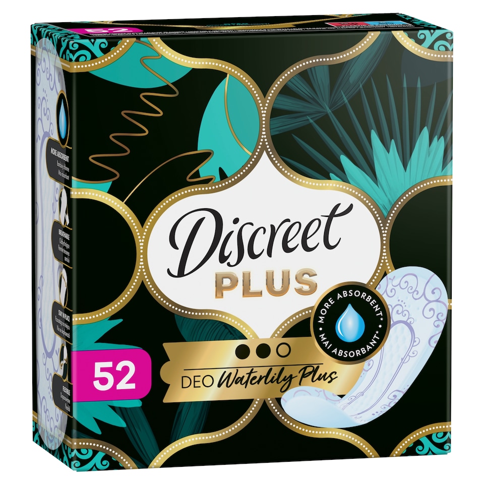image 1 of Discreet Protective Waterlilly Plus Pantyliners