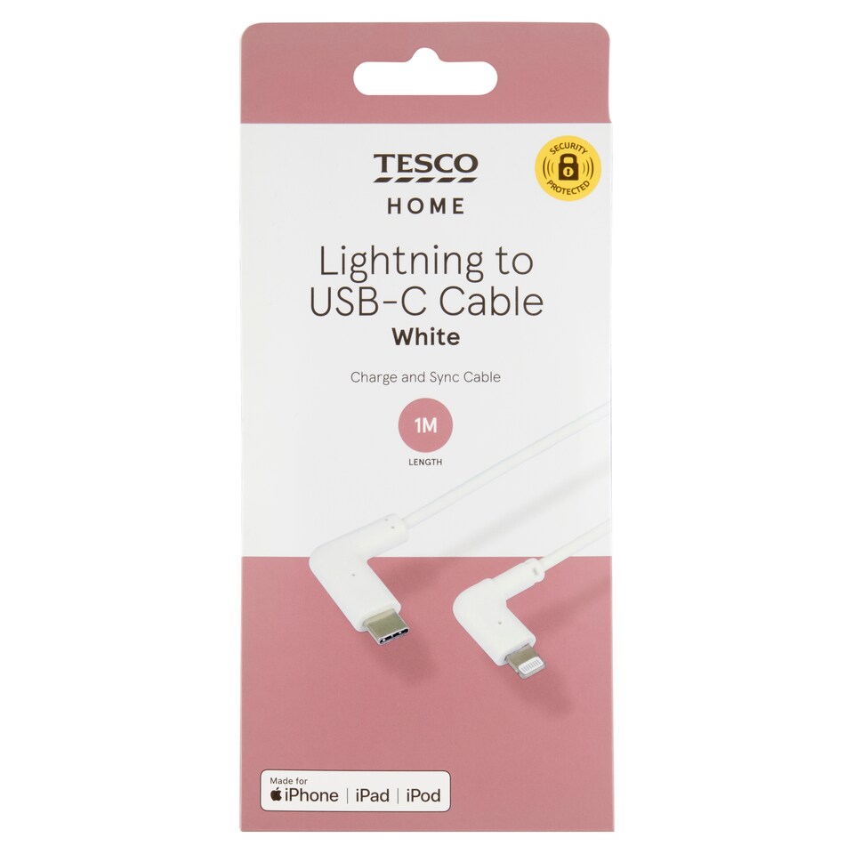 Tesco Home Lightning to USB-C Cable 1 m